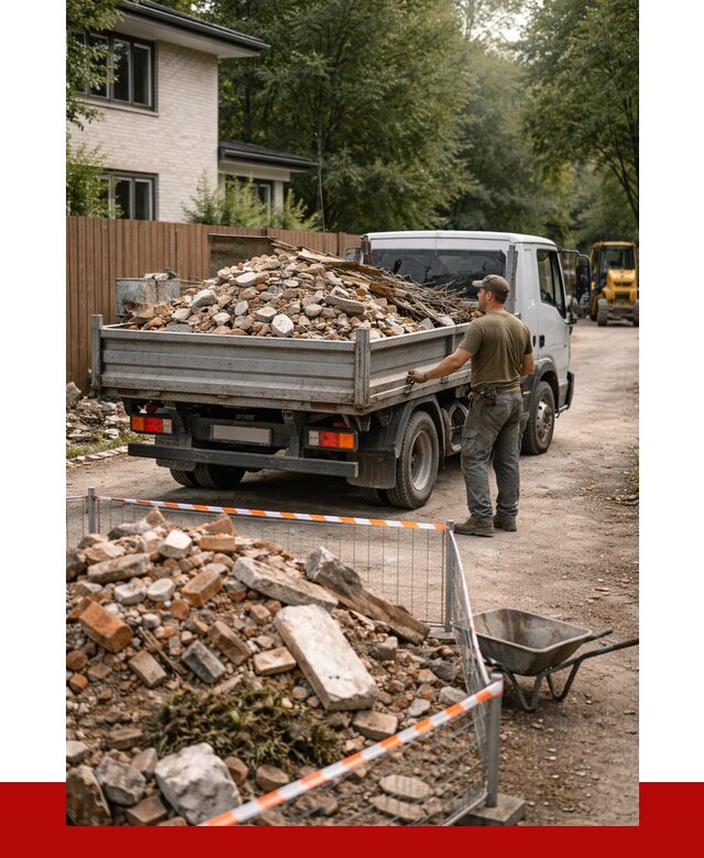 Вывоз строительного мусора с погрузкой в Слободской от 7729 р | ПРОНЕРУДСлб