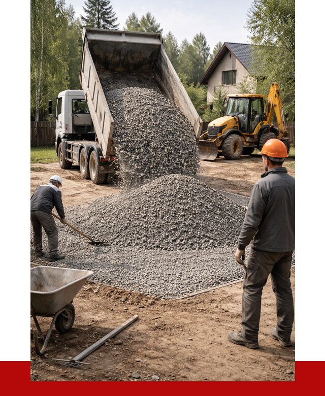 Отсыпка участка щебнем в Слободской от 6698 р. ПРОНЕРУДСлб