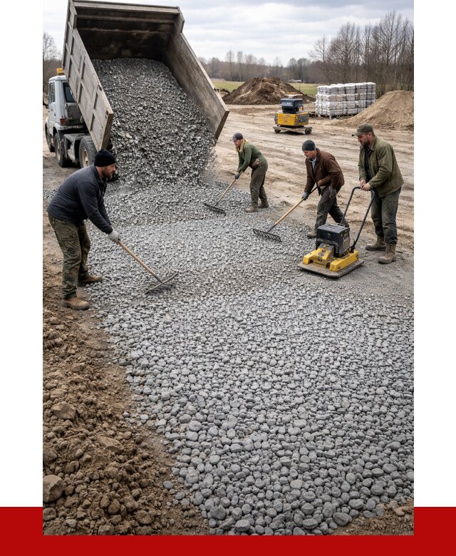 Устройство щебеночной подушки в Слободской от 4637 р. ПРОНЕРУДСлб